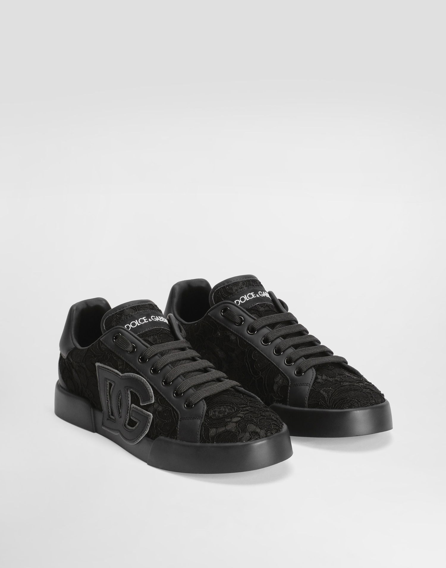 Sneakers och skor Dolce & Gabbana Dolce & Gabbana Portofino Light Strobel Taormina Lace Svart | CK2343AI4468Z871, 1