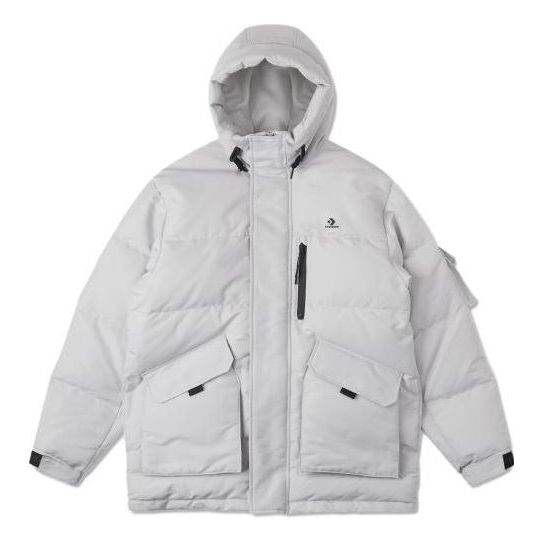 Pufferjacka Converse Premium Mid Down Jacket Grå | 10025249-A01, 0