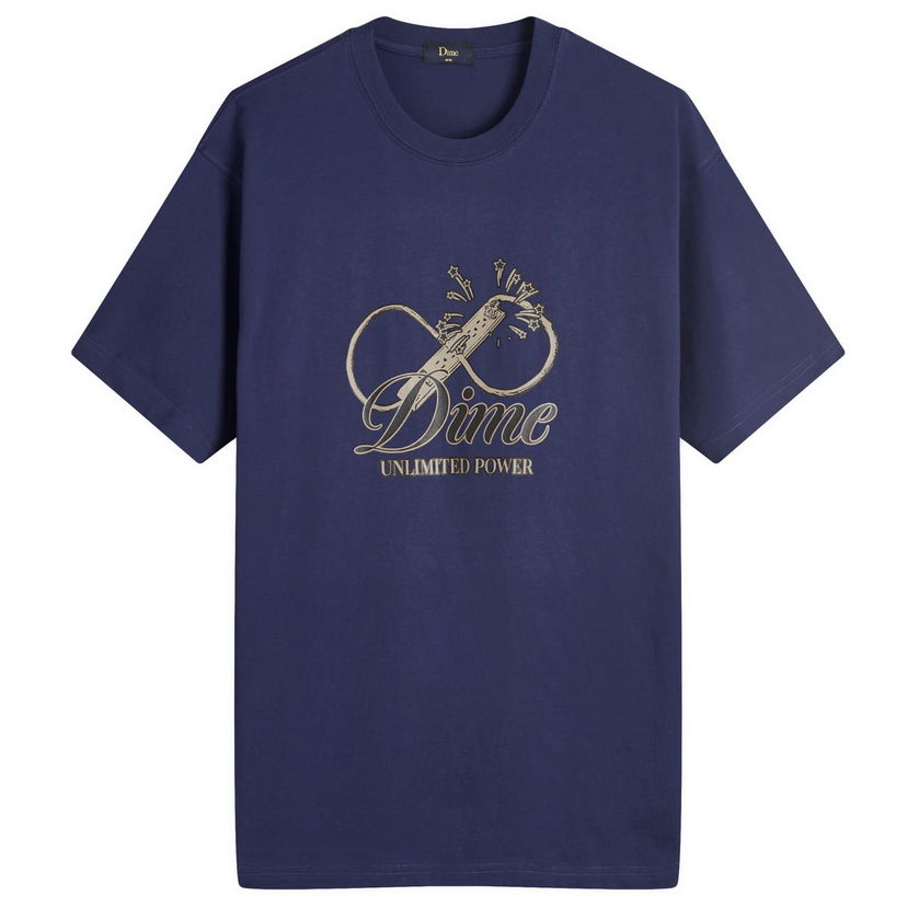T-shirt Dime Cursive Power T-Shirt Mörkblå | DIMEFA2436NVY