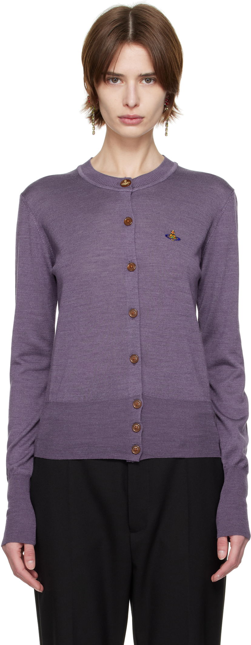 Sweater Vivienne Westwood Vivienne Westwood Bea Cardigan Purpur | 1803002P-Y001A-