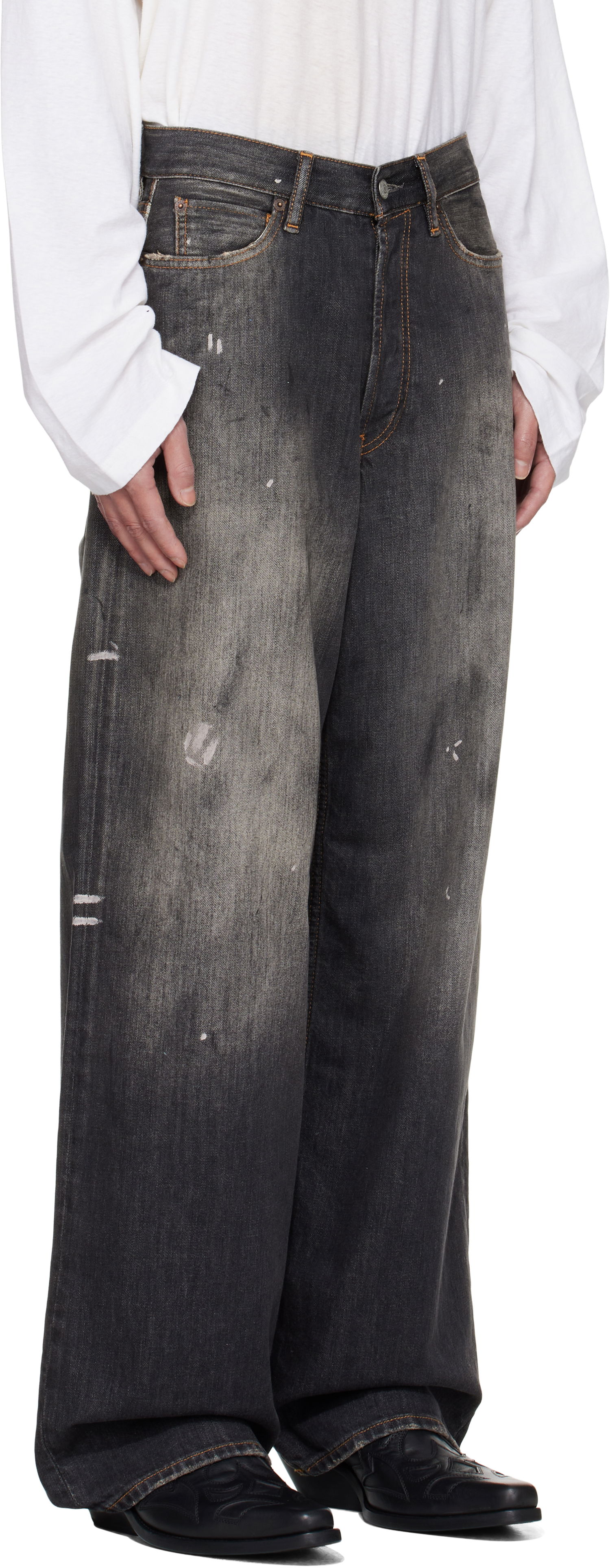 Jeans Acne Studios Acne Studios Loose Fit 1981 Jeans Svart | C00081-, 1