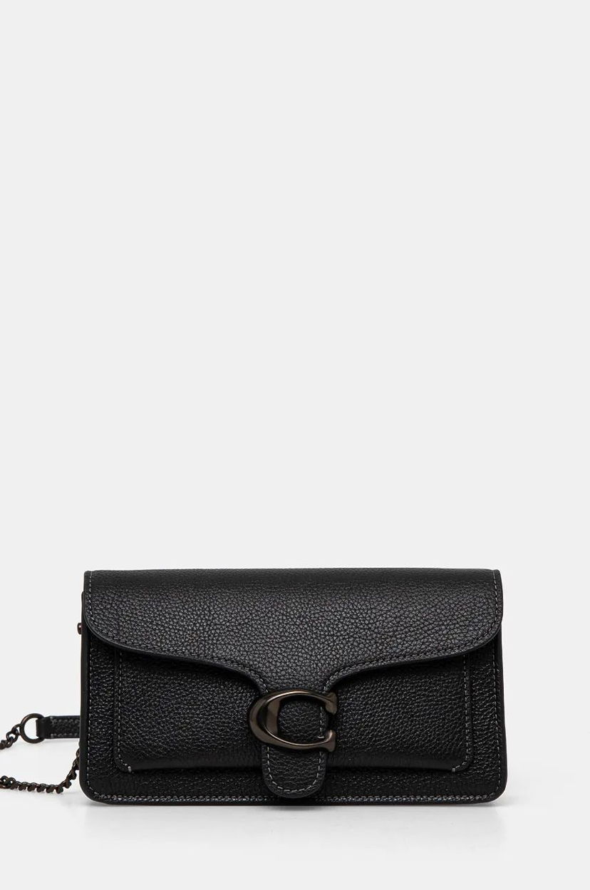 Handväska Coach Leather Handbag Svart | CE772
