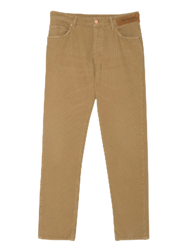 Byxor Palm Angels Logo Regular 5 Pocket Pant Beige | PMYA012F21DEN0016161