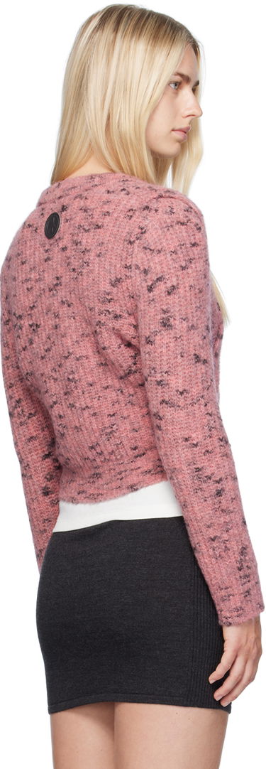 Sweater Moschino Cable Knit Cardigan Rosa | 242K10904, 2