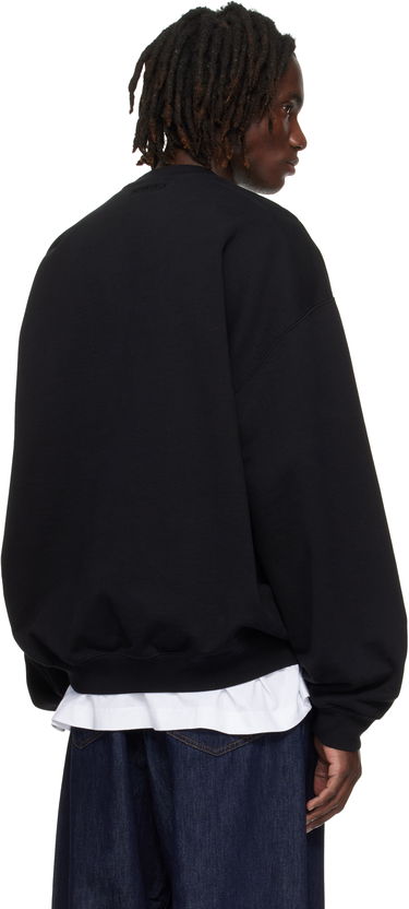 Sweatshirt VETEMENTS VETEMENTS Logo Oversized Sweatshirt Svart | UH76CW100B, 2