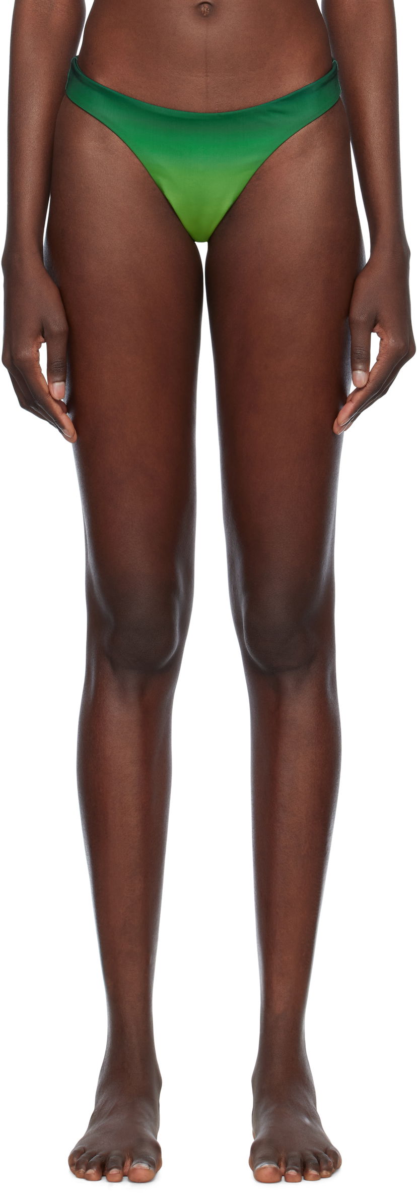 Badkläder Casablanca Casablanca Gradient Bikini Bottom Grön | WS25-SWM-059-02
