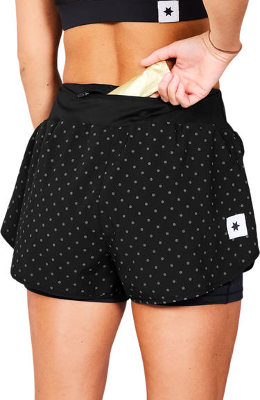 Shorts Saysky Saysky Reflective Polka 2-in-1 Pace Running Shorts Svart | mwrsh01c1018, 3