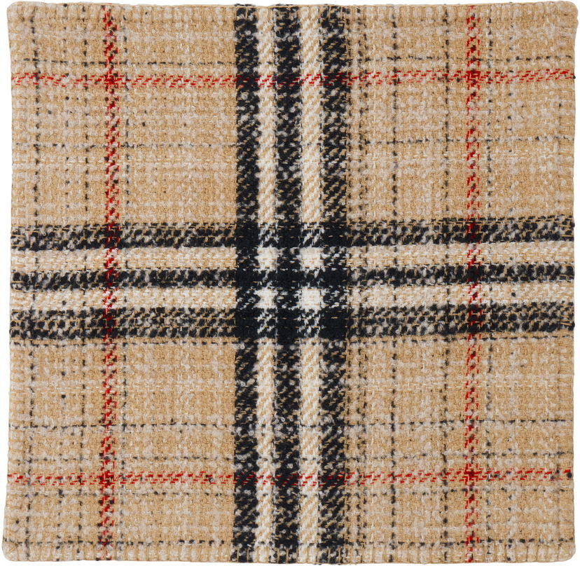 Halsduk Burberry Burberry Giant Check Tweed Cushion Cover Beige | 8064057