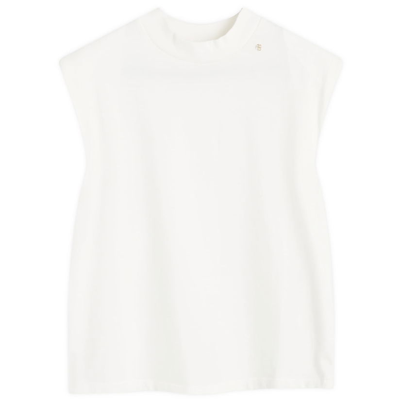 Linne Anine Bing Sleeveless Mock Neck T-Shirt Vit | A-08-10035-IVY1