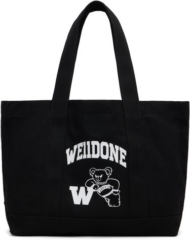 Tygpåse We11done We11done Varsity Canvas Tote Svart | WD-AB2-25-481-U-BK, 0