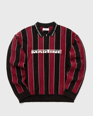 Polotröja Martine Rose Sporty Rose Sport Striped Logo Quarter-Zip Polo Flerfärgad | 981YA20027-BLK, 2