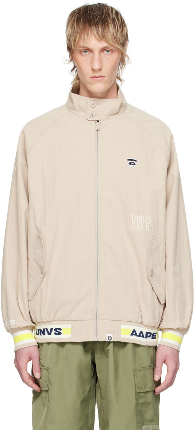 Bomberjacka AAPE by A Bathing Ape AAPE by A Bathing Ape Lightweight Bomber Jacket Beige | AAPLJM7643XXMBGE