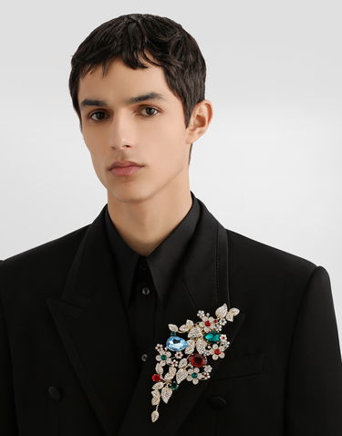 Jacka Dolce & Gabbana Dolce & Gabbana Double-Breasted Wool Gabardine Jacket Svart | G2VQ3TFU21EN0000, 3