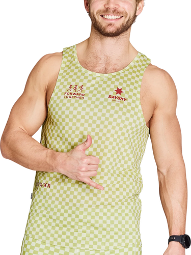 Linne Saysky Saysky Checker Combat Singlet Grön | nmrsi31c1034, 0