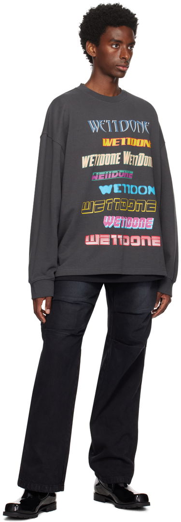 Sweatshirt We11done We11done Graphic Sweatshirt Grå | WD-TP5-19-114-U-CH, 3