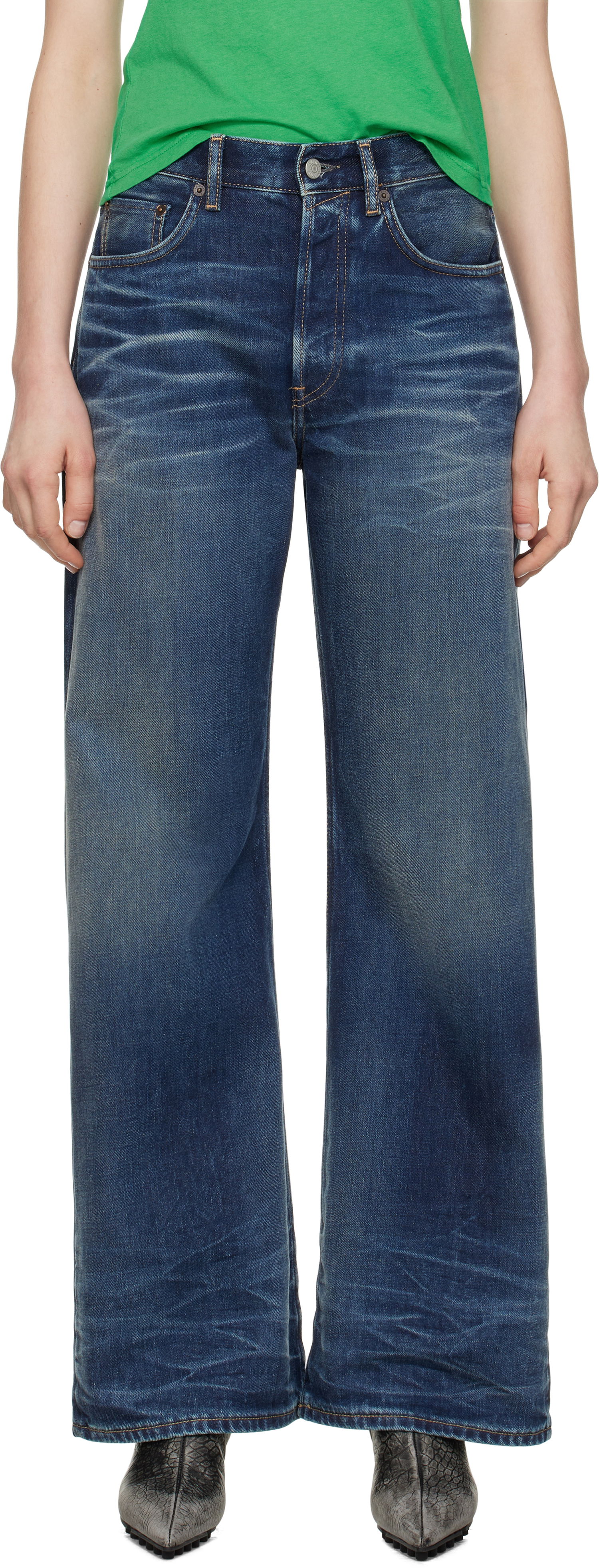 Jeans Acne Studios Acne Studios Loose Fit Jeans Blå | A00520-, 0