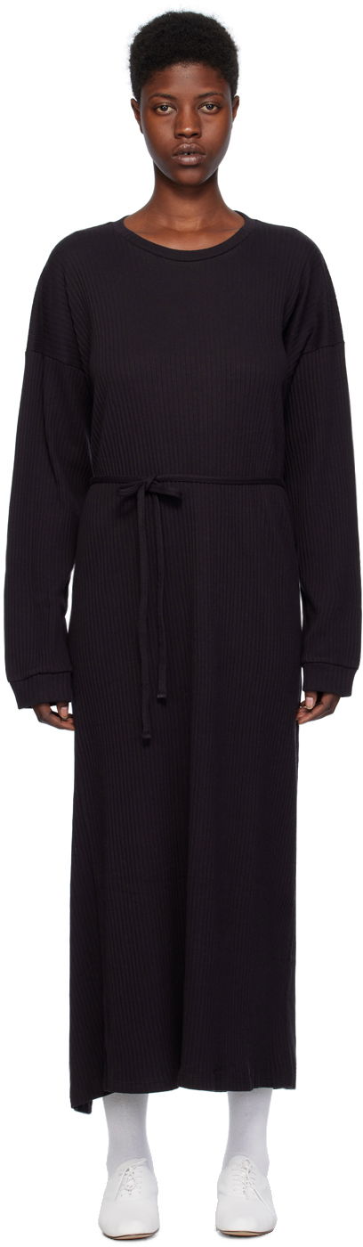 Klä Baserange Kaftan Midi Dress Svart | DRSH-RIB-000