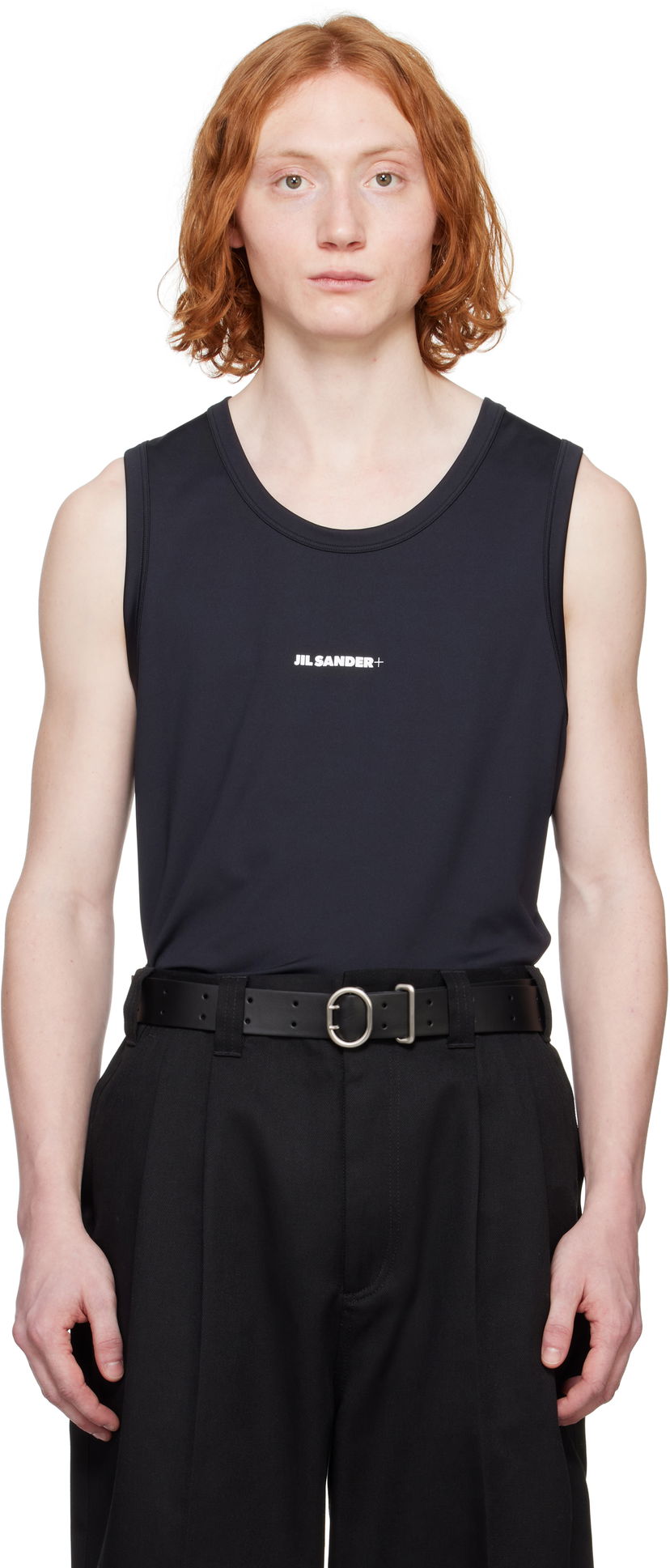 Linne Jil Sander Jil Sander+ Active Jersey Tank Top Svart | J47NC0111_J20033