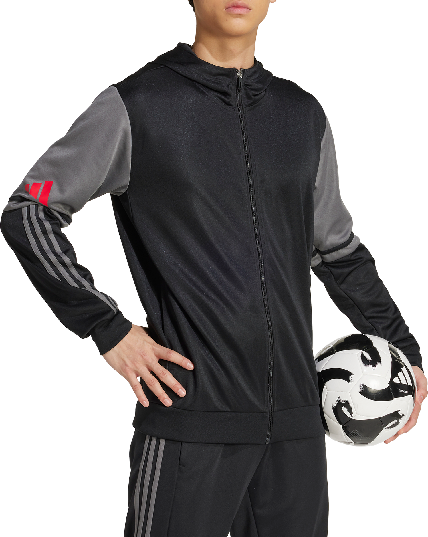 Sweatshirt adidas Performance adidas Squadra 25 Hooded Jacket Svart | jd6088, 0