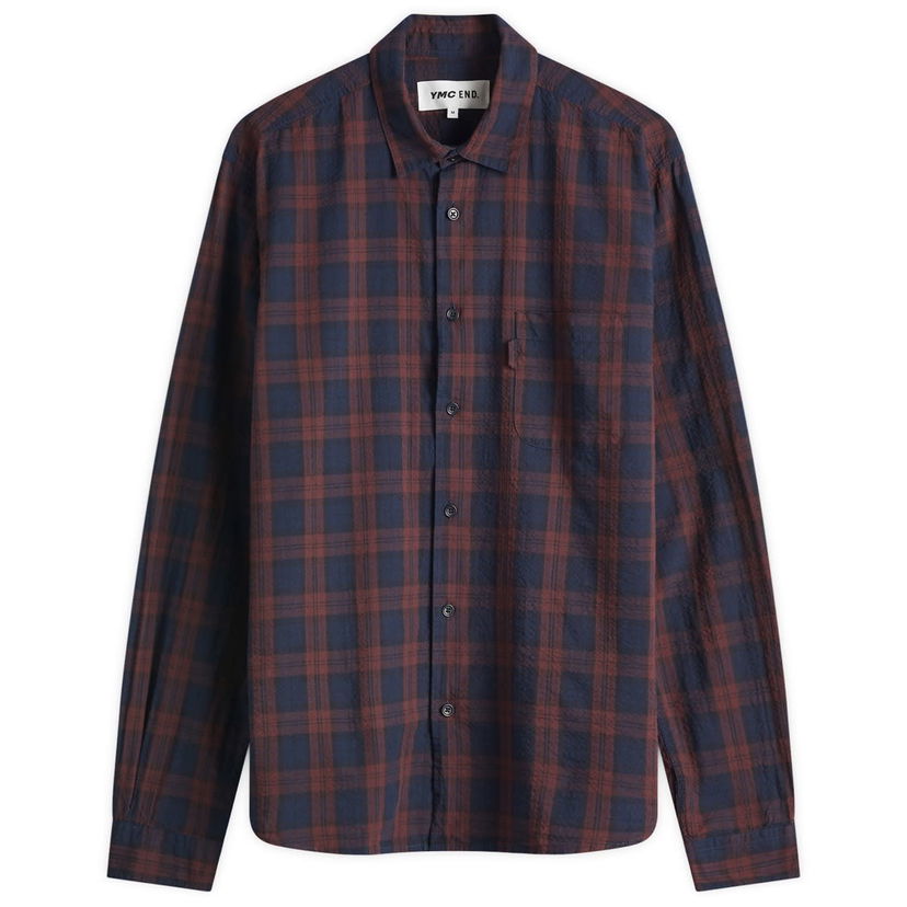 Skjorta YMC YMC Curtis Plaid Shirt Röd | END-YMCCSSP-PLM