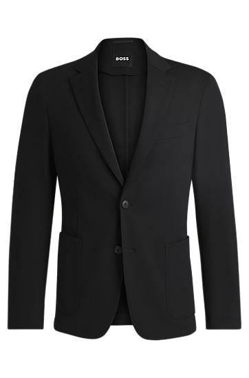 Jacka BOSS Slim-Fit Stretch Jacket Svart | 50535083