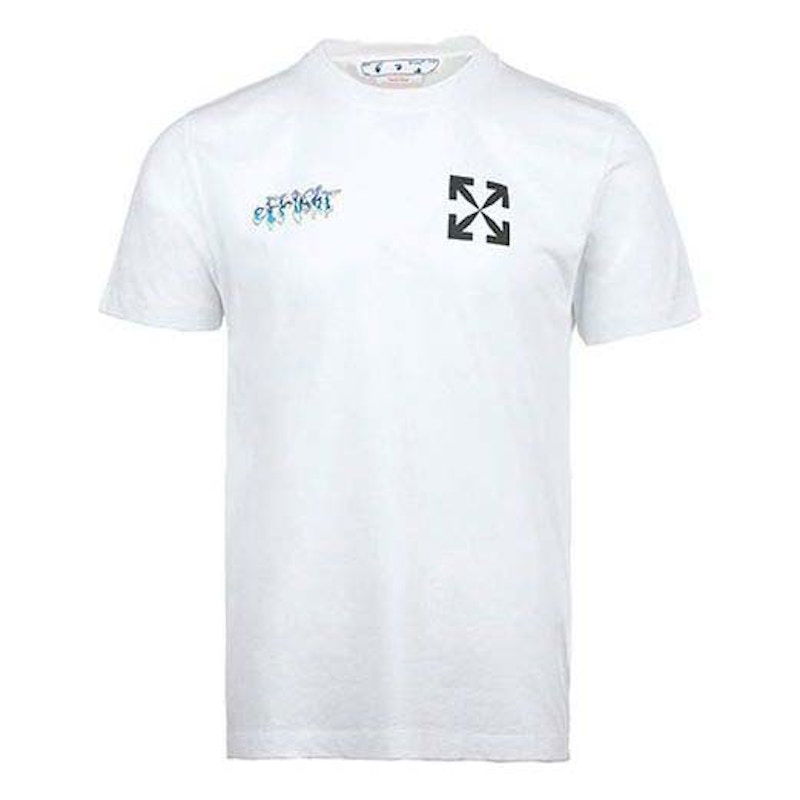 T-shirt Off-White Classic Arrow Alphabet T-shirt White Vit | OMAA027S22JER0150110