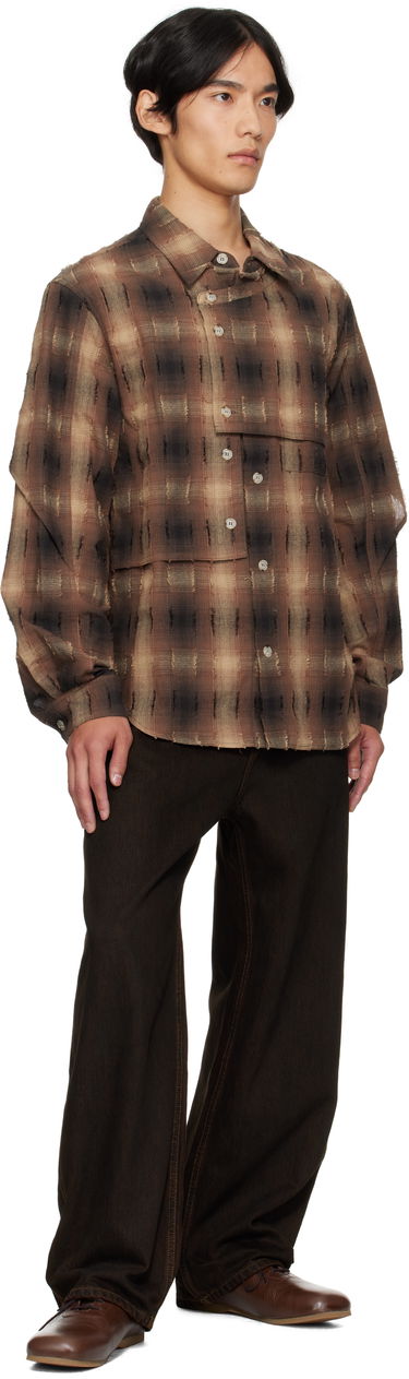 Skjorta Andersson Bell Andersson Bell Check Layered Shirt Brun | atb1337m, 3