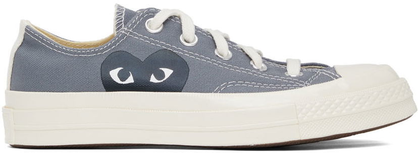 Klä Comme des Garçons Play Converse Edition Half Heart Chuck 70 Low Grå | K121