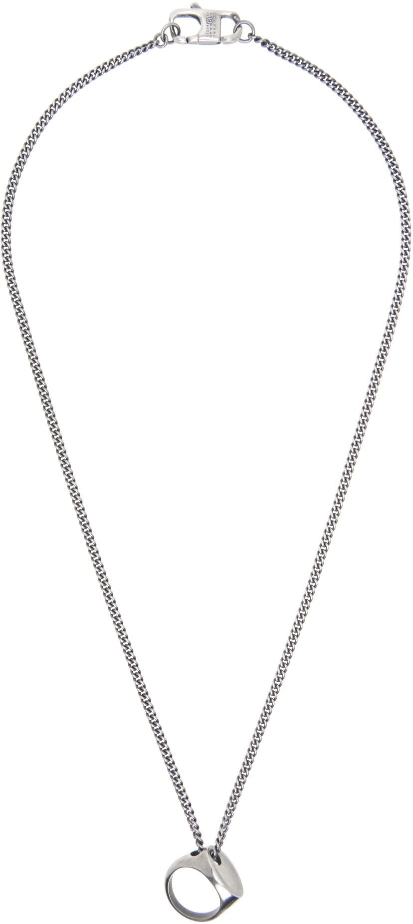 Halsband Maison Margiela MM6 Maison Margiela Vintage Ring Pendant Necklace Metallisk | SM7UU0078 P7356