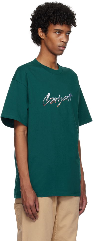 T-shirt Carhartt WIP Script Logo Graphic T-Shirt Vit | I034405_7, 4