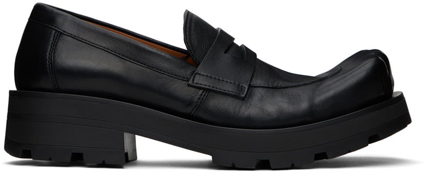 Sneakers och skor Charles Jeffrey Loverboy Moggies Sheathed Platform Split-Toe Loafers Svart | 43150204