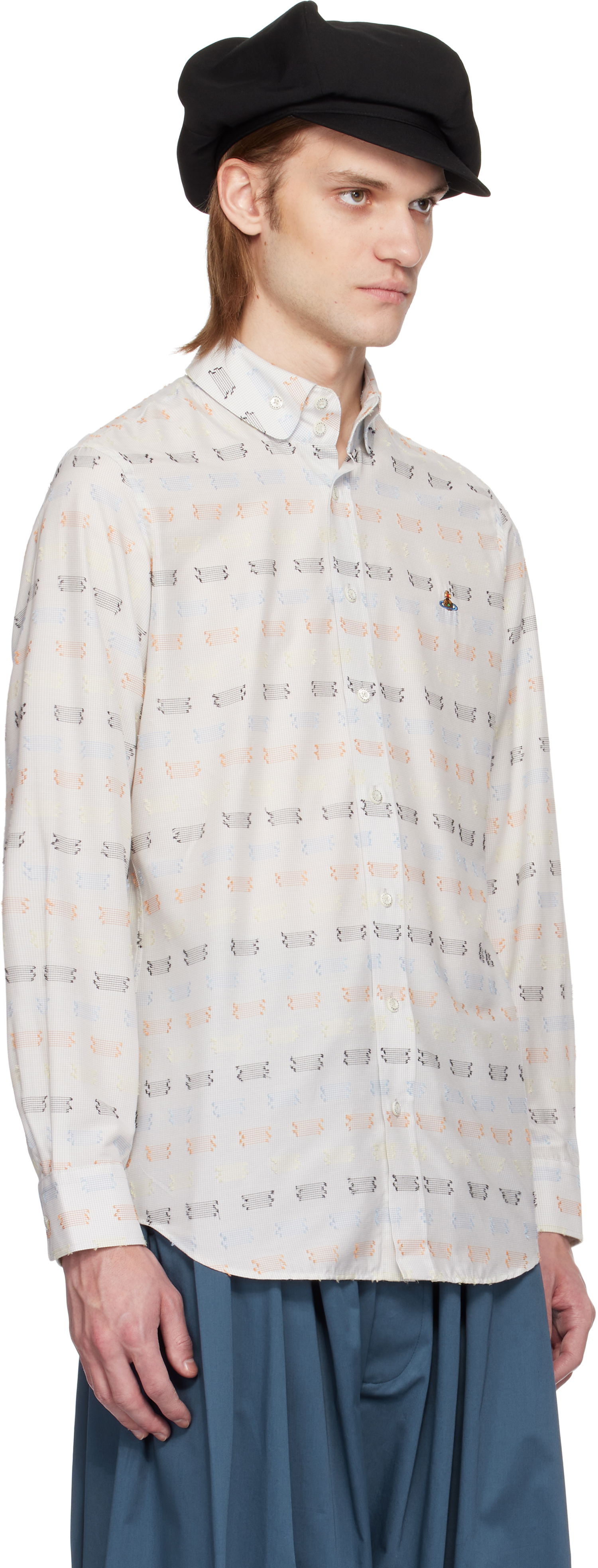 Skjorta Vivienne Westwood Vivienne Westwood Krall Two Button Shirt Vit | 24010005-W012W-, 1
