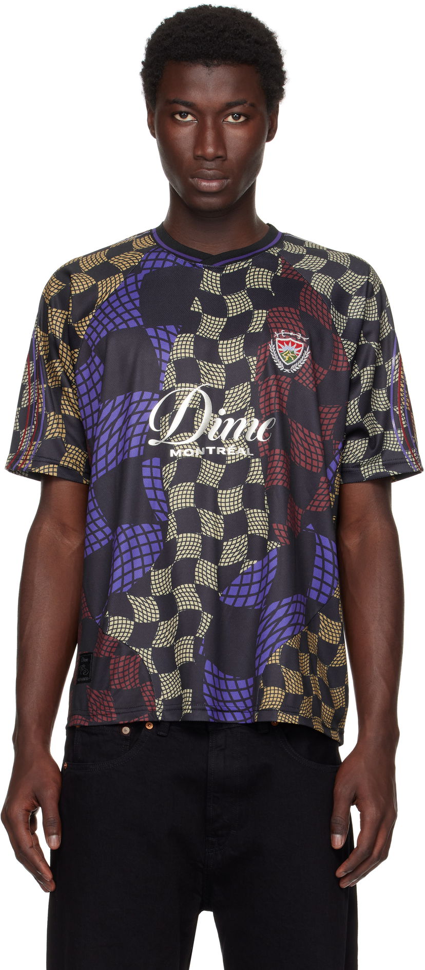 Jersey Dime Dime Checkered Home Jersey Svart | DIMESU254MUL
