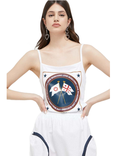 Linne Moschino Love Tank Top Vit | W.4.H89.01.E.1951