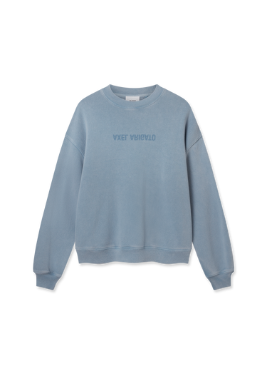 Sweatshirt AXEL ARIGATO Washed Blue Sweatshirt Blå | A3122002, 1