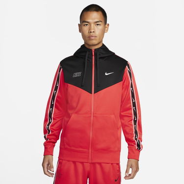 Sweatshirt Nike Sportswear Repeat Full-Zip Hoodie Röd | DX2025-696, 0