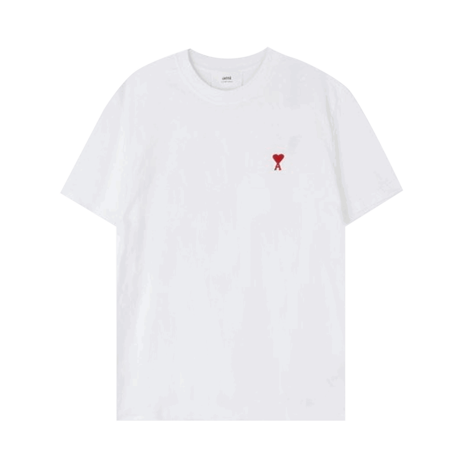 T-shirt AMI T-Shirt Vit | BFUTS001 724 100, 0