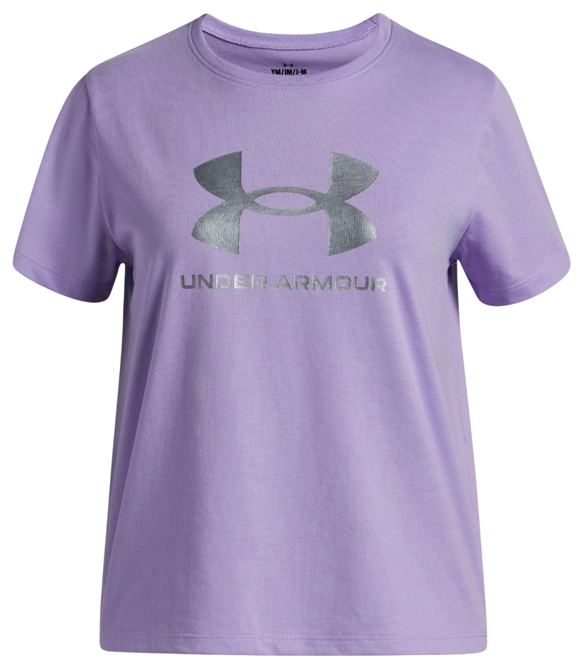 T-shirt Under Armour Rival Shimmer Short Sleeve T-Shirt Purpur | 6004129-538