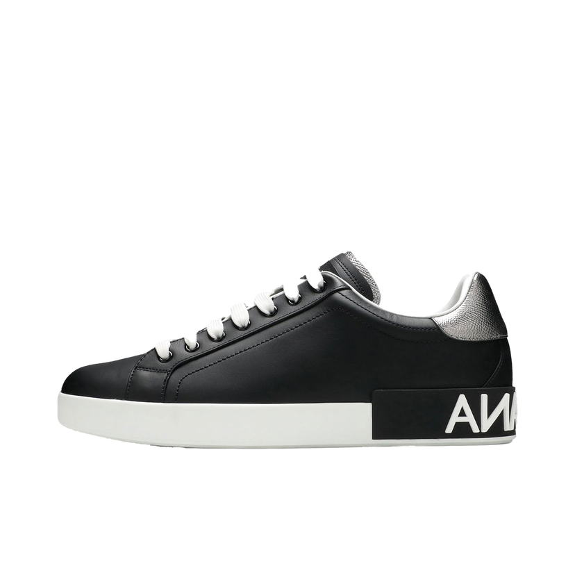 Sneakers och skor Dolce & Gabbana Portofino Black Silver Svart | CS1760 AH527 8B979