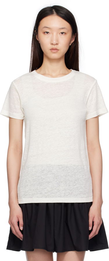 T-shirt Baserange Baserange Sevinc T-Shirt Vit | TOST-JL-SU25, 0