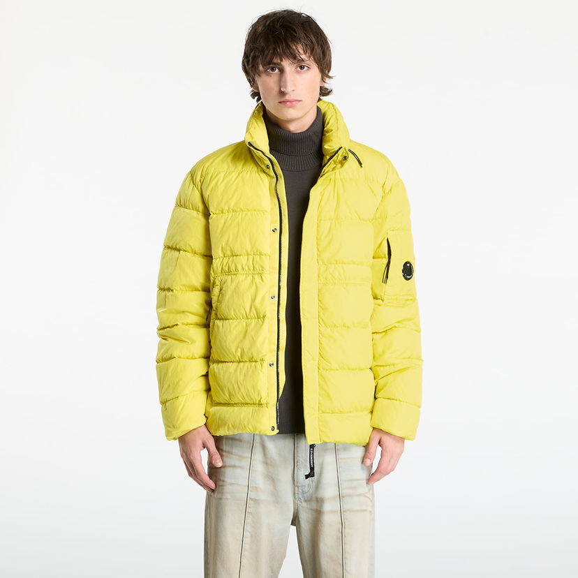 Pufferjacka C.P. Company Chrome-R Down Jacket Green Sheen Yellow Gul | 19CMOW012A005904G-210