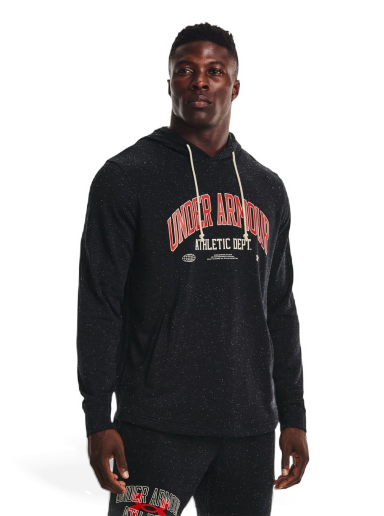 Sweatshirt Under Armour Hoodie Rival Terry Athletic Department Svart | 1370354-001