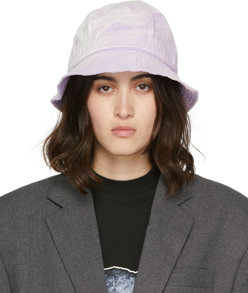 Keps We11done We11done Iridescent Logo Bucket Hat Purpur | WD-AH8-20-118-U-PP