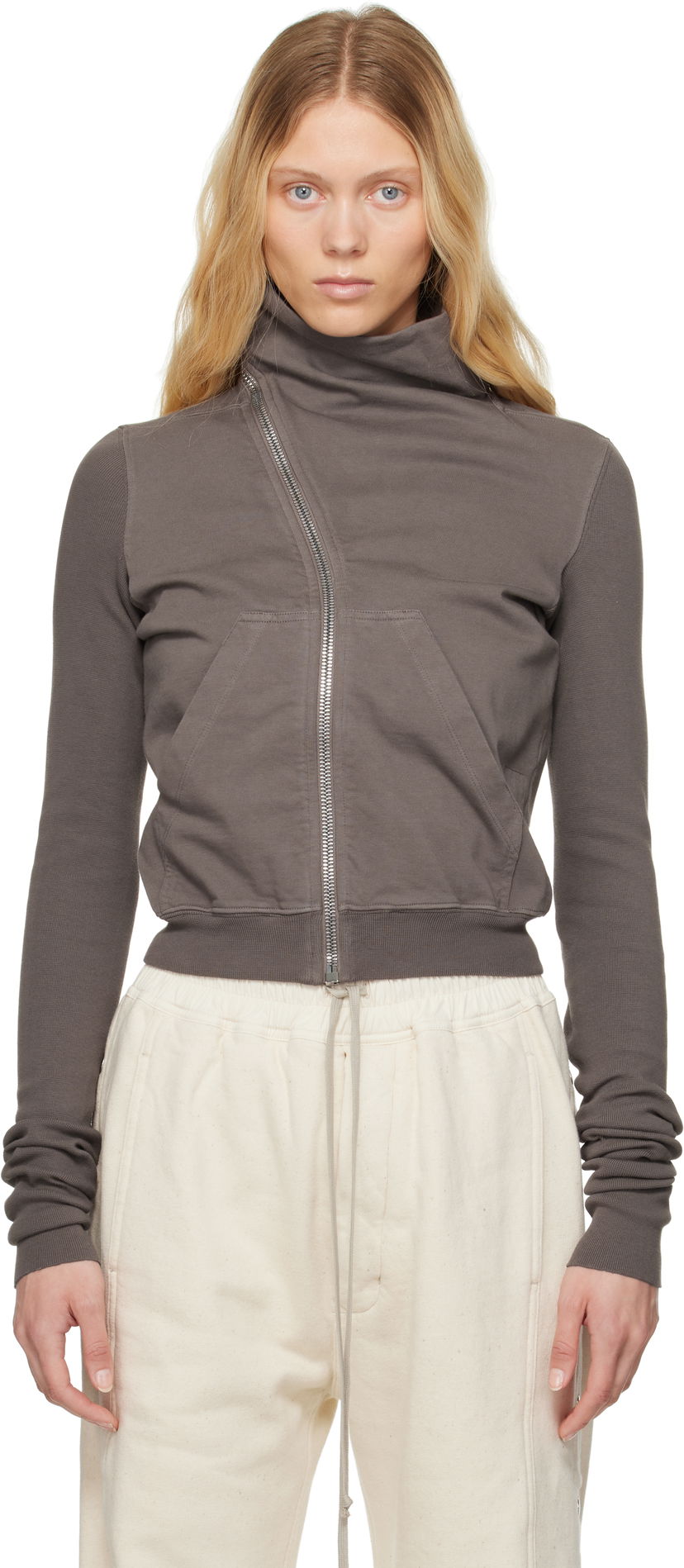 Sweatshirt Rick Owens Rick Owens DRKSHDW Hollywood Mountain Sweatshirt Grå | DS01E3239 RIG
