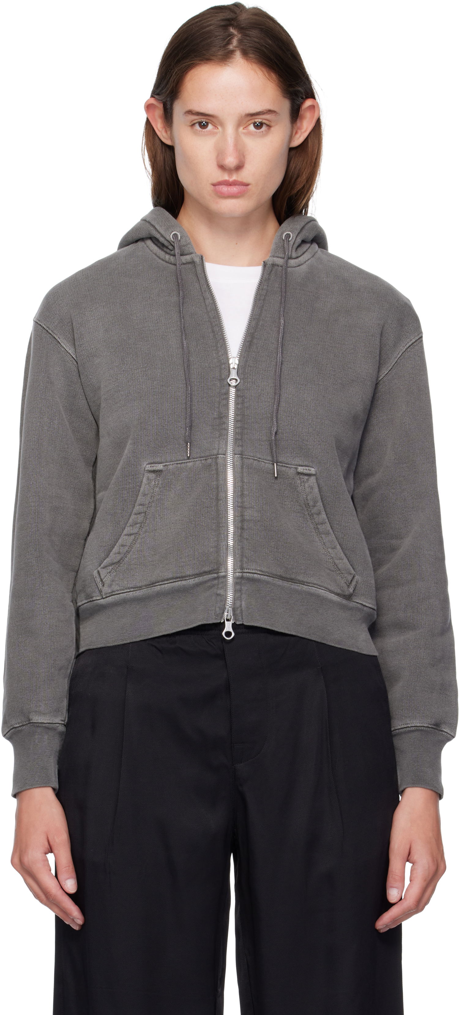 Sweatshirt OUR LEGACY Our Legacy Mischief Zip-Up Hoodie Grå | W4256MW, 0