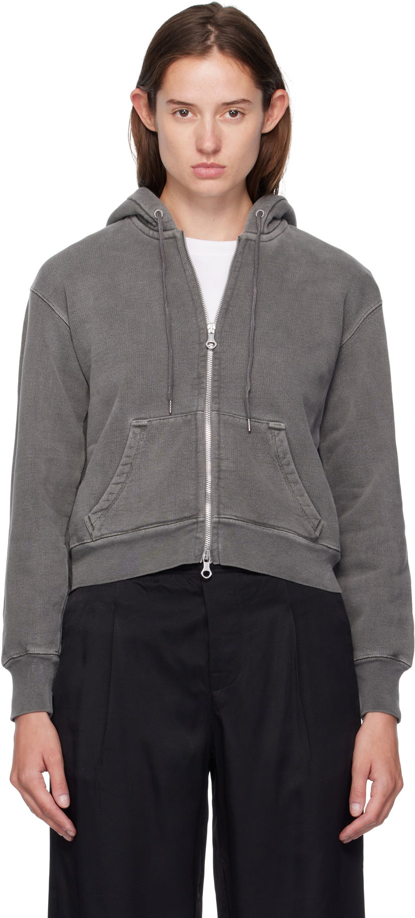 Sweatshirt OUR LEGACY Our Legacy Mischief Zip-Up Hoodie Grå | W4256MW