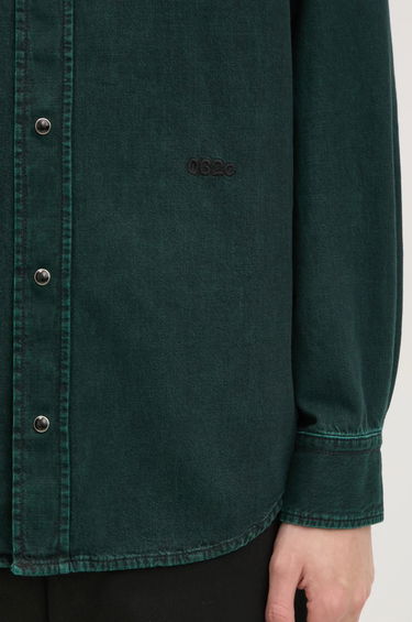 Skjorta 032C 032c Goya Denim Shirt Regular Fit Grön | F24.URD.1341.450, 3