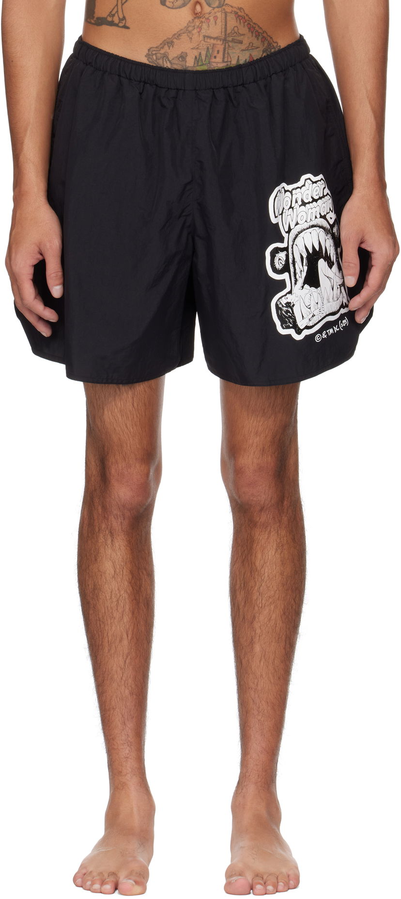 Badkläder Acne Studios Wonder Woman Swim Shorts Svart | BJ0026-