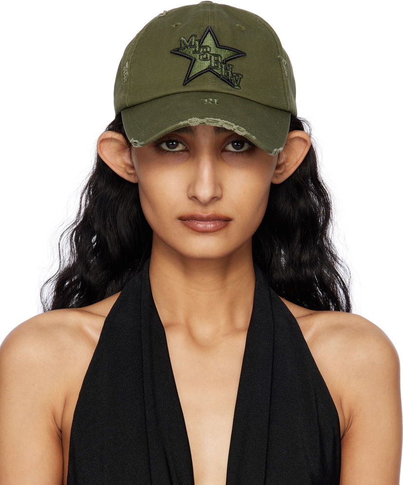 Keps MISBHV MISBHV Military Star Distressed Baseball Cap Grön | 250A506