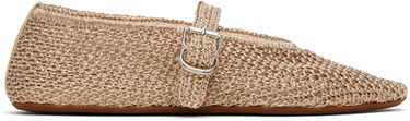 Klä Alaïa ALAÏA Open Knit Ballerina Flats Beige | AA3A029TK047, 0